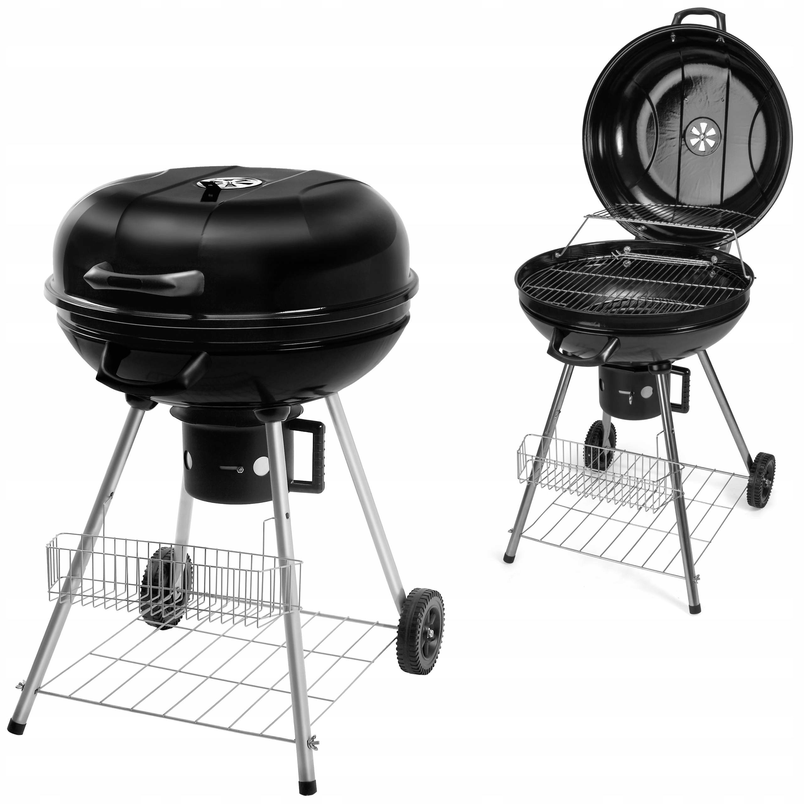 Grill Węglowy 54CM Ogrodowy Składany Fieldmann Fzg 1004 Popielnik Zamykany