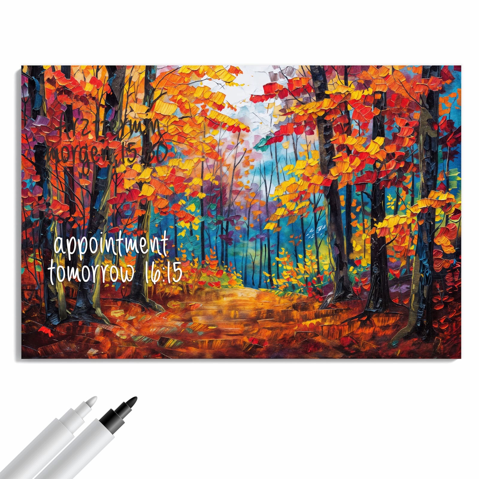 Magnetická tabule Podzimní les Stezka 60 × 40 cm