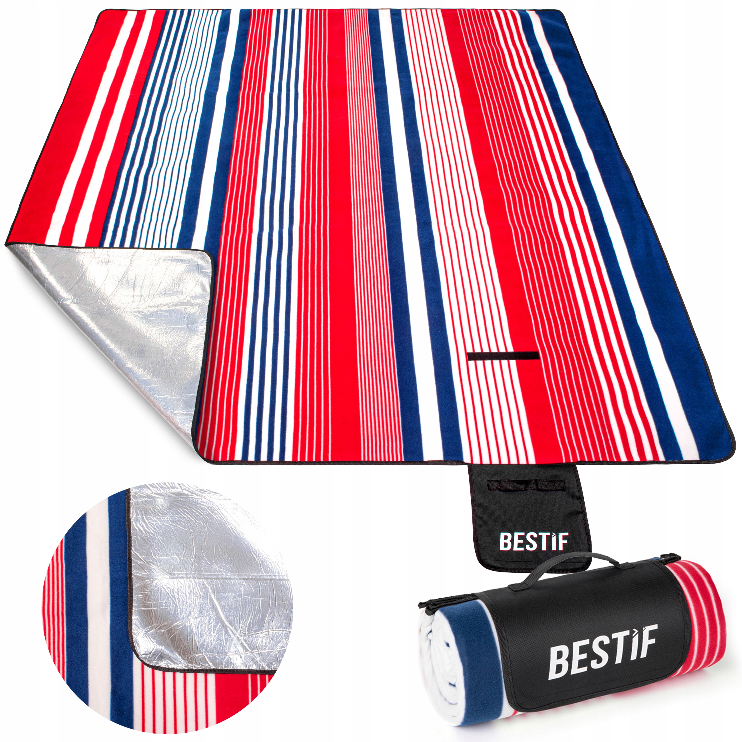 

Koc Piknikowy Plażowy Mata Biwakowy Polar 200X200