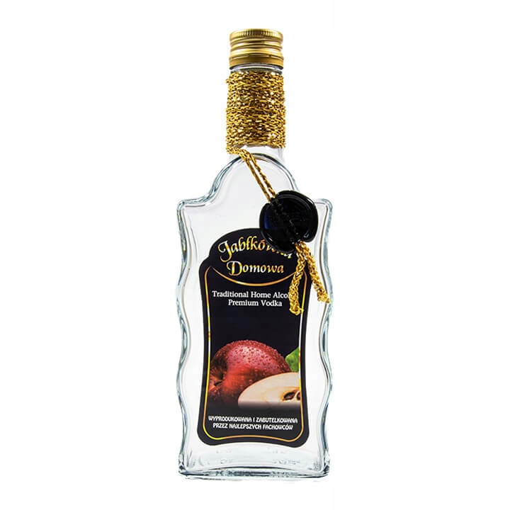 

Butelka zdobiona fala 500ml Jabłkówka Domowa