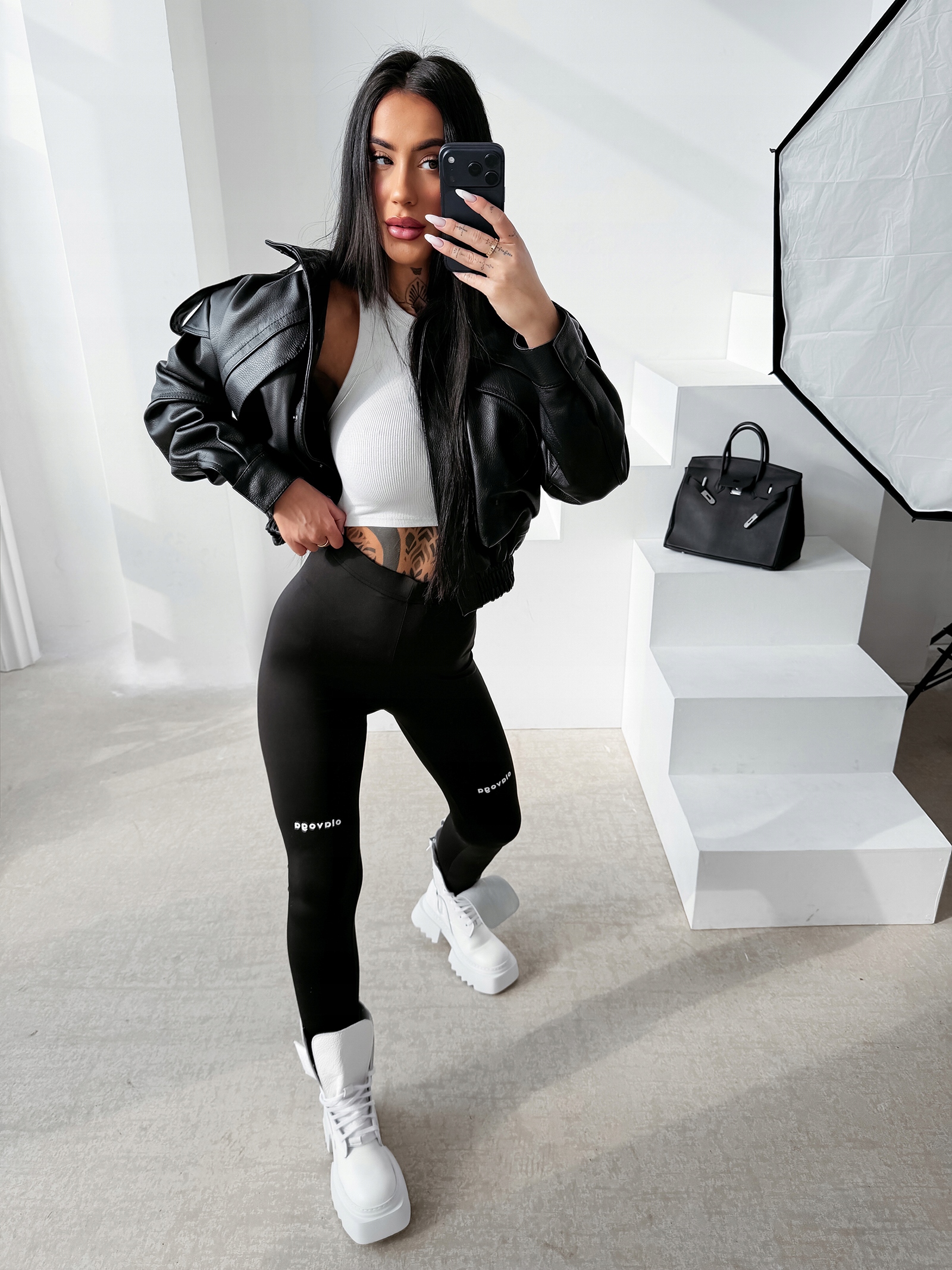 Dámské Legíny Tactile Olavoga Černé, Velikost M