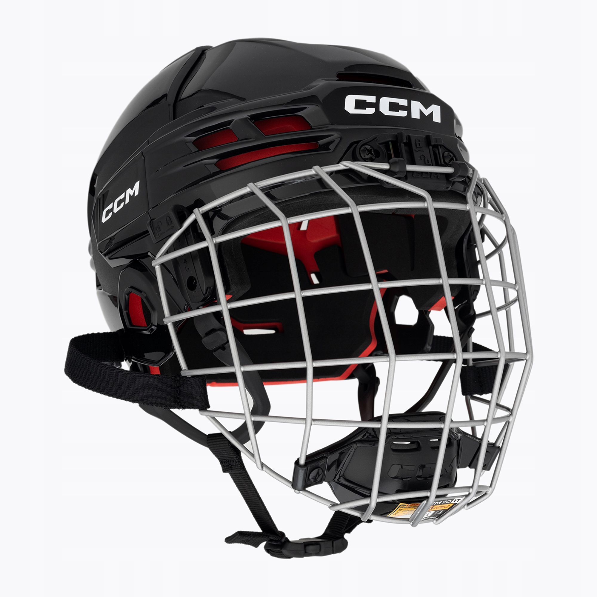 Kask hokejowy dziecięcy CCM Tacks 70 Combo black 52.5-57 cm (jr)