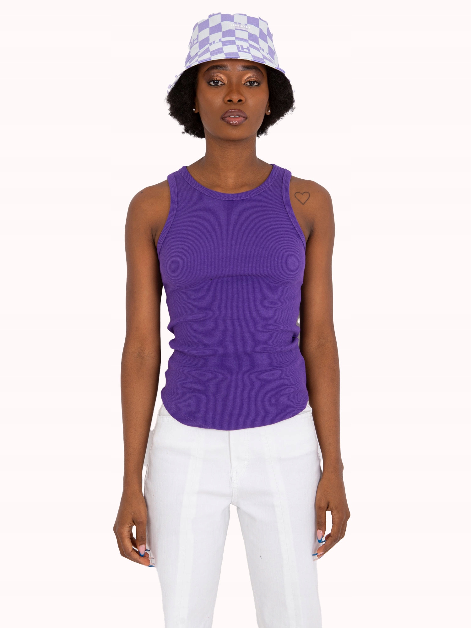 

Damski Top prążkowany w prążek na lato - Xs