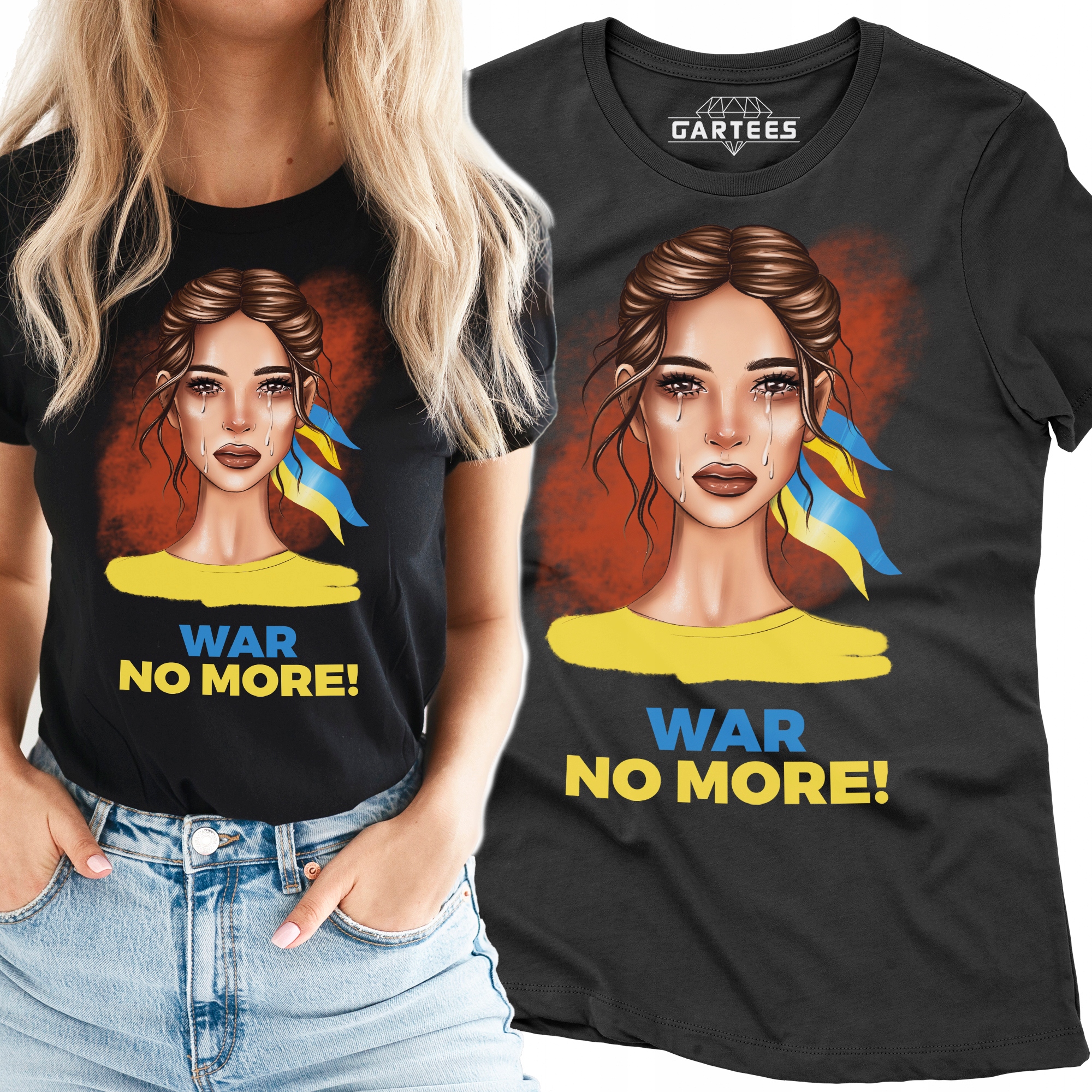 

Koszulka Damska Solidarni Ukraina Stop Dla Wojny