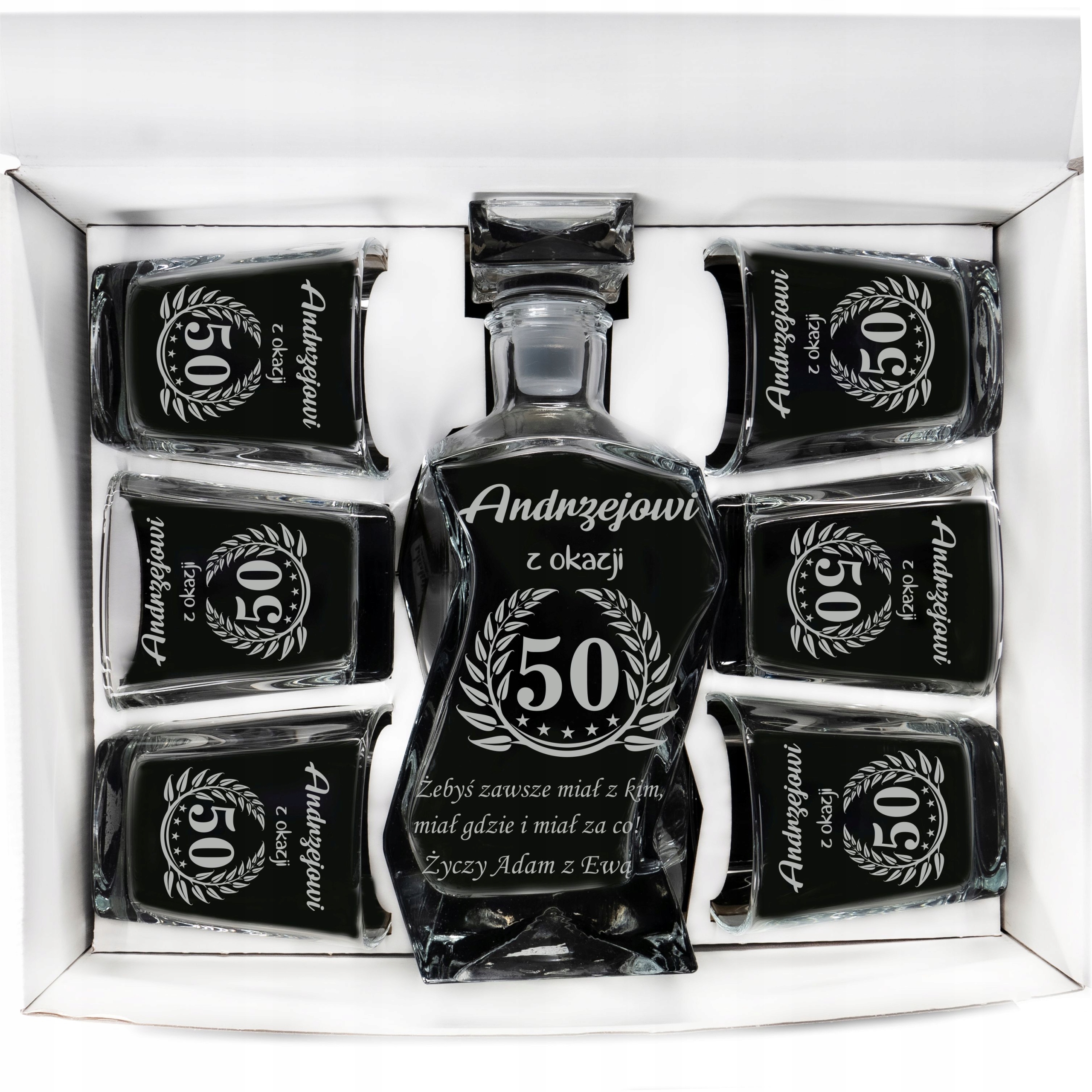

Karafka 6 Szklanek Z Grawerem Do Whisky