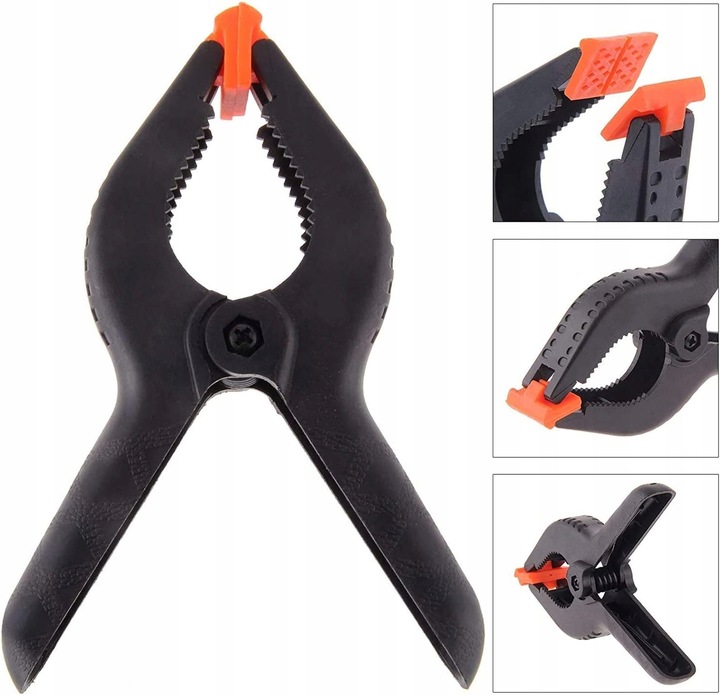 ŚCISK ZACISK STOLARSKI SPRĘŻYNOWY MODELARSKI KLAMERKA CHWYTAK KLIPS MOCNY EAN (GTIN) 6908765342998