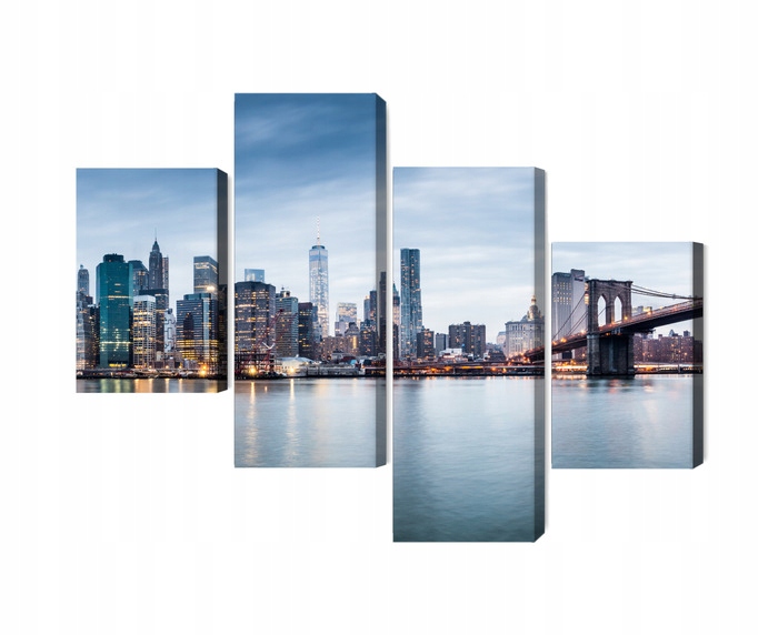 Viacdielny obraz Panoramatický Pohľad Na New York Canvas 160x100