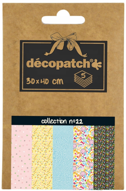 Papier do decoupage 5 ark. 30 x 40 cm kolekcja No.