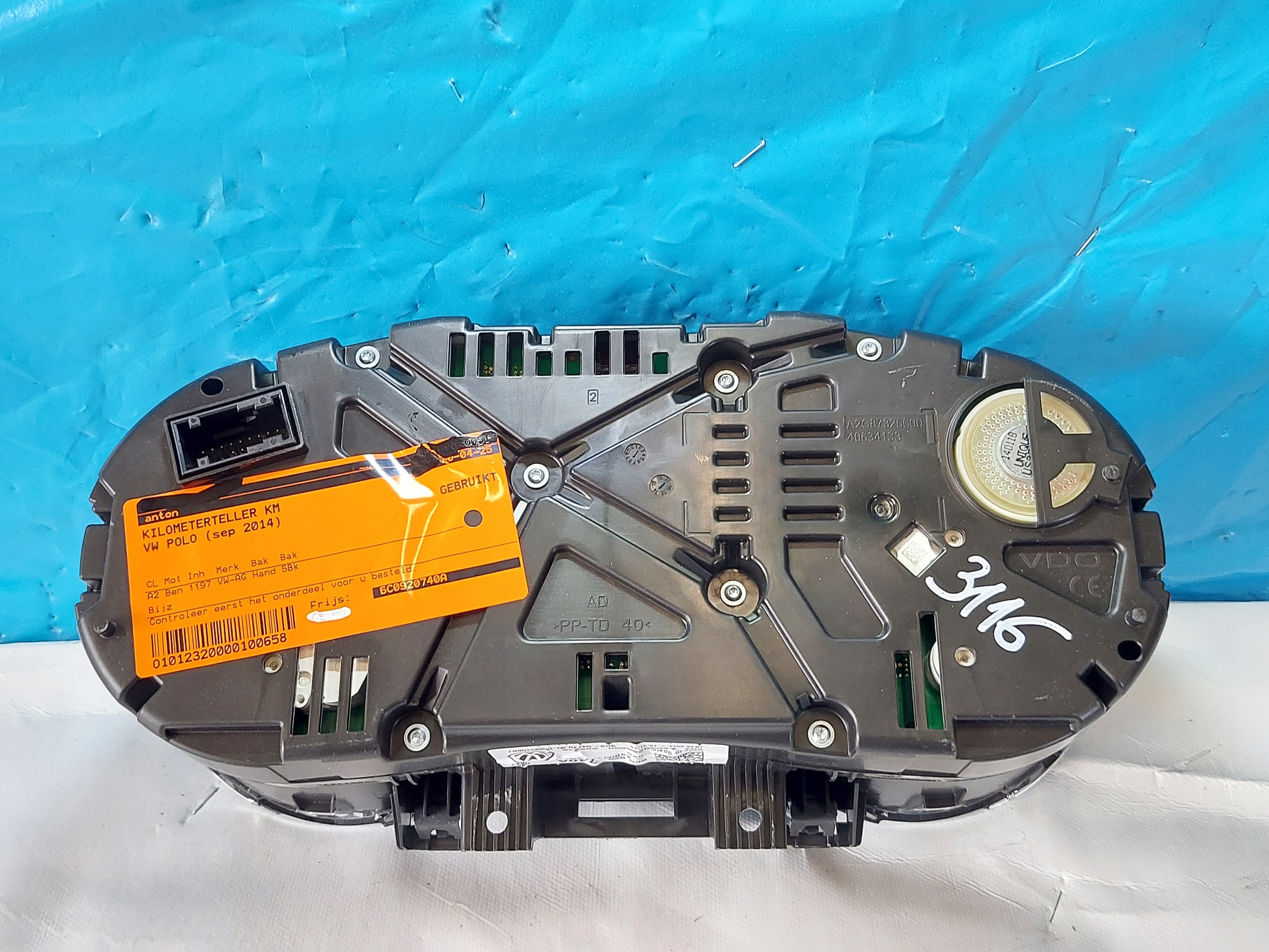 dials clock VW POLO 6C 2014 r 1.2 TSI 6C0920740A