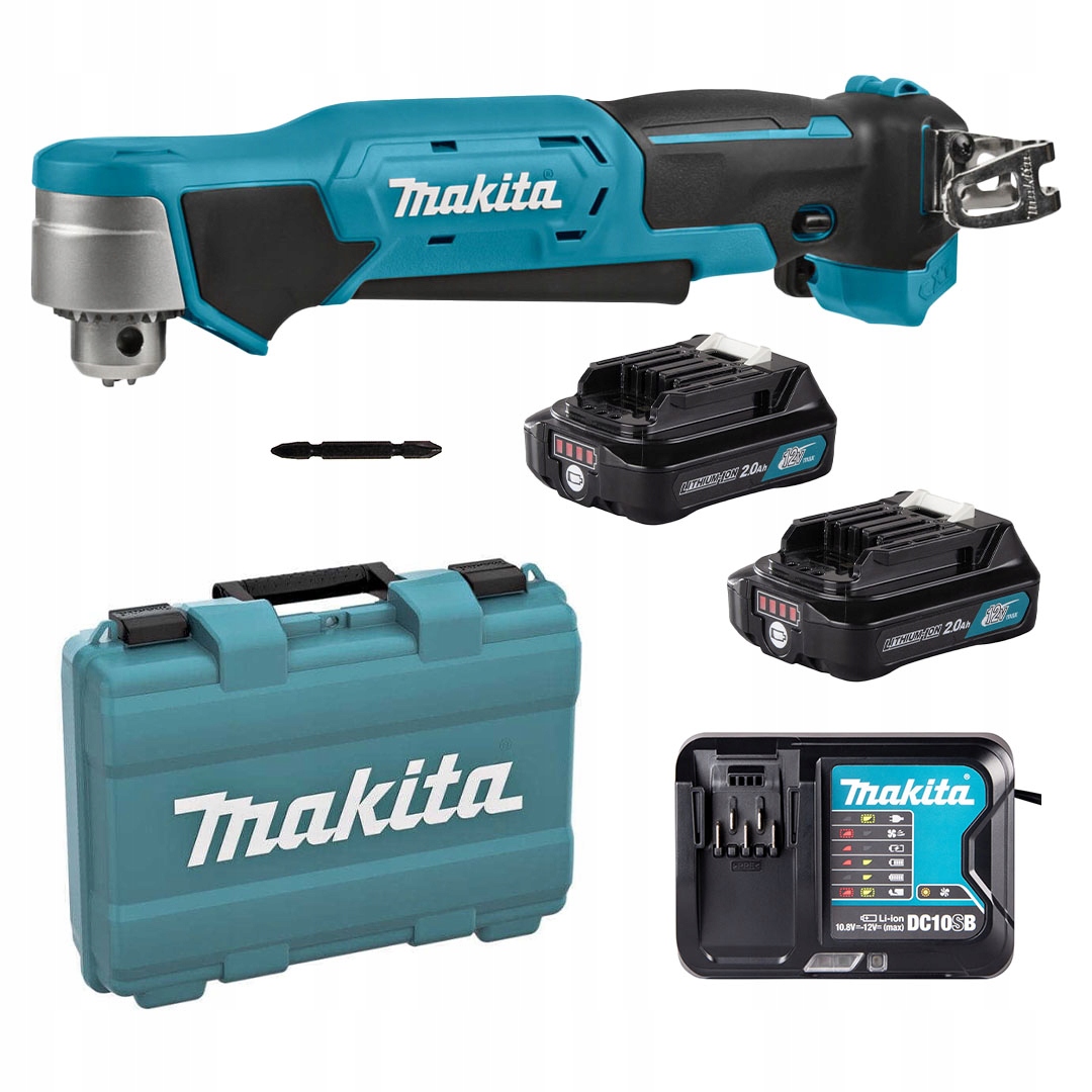 Wiertarka kątowa Makita DA332DSAE Cxt 12V 1100obr. 2x2Ah walizka