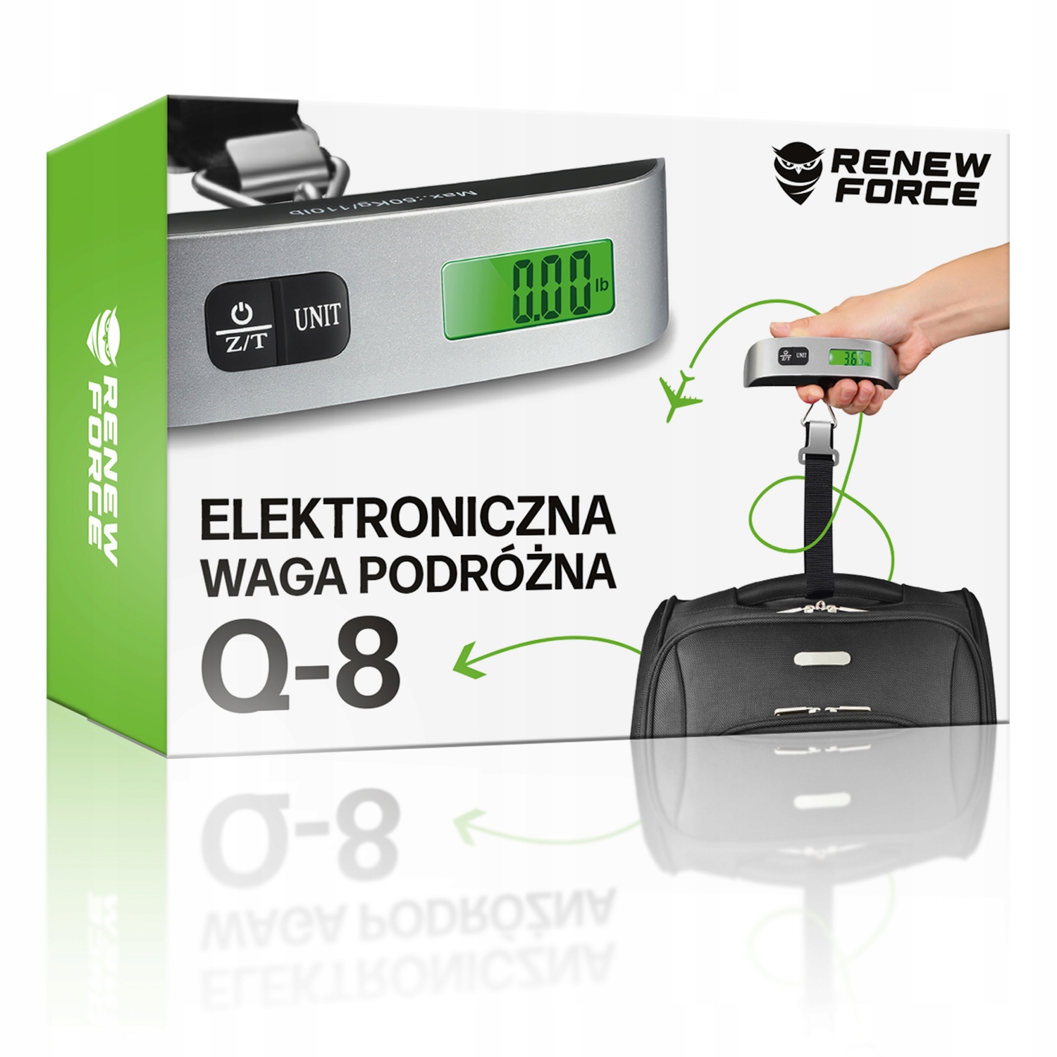 Waga Podróżna BAGAŻOWA Turystyczna Lotnicza Ręczna Hakowa LCD do 50KG Stan opakowania oryginalne