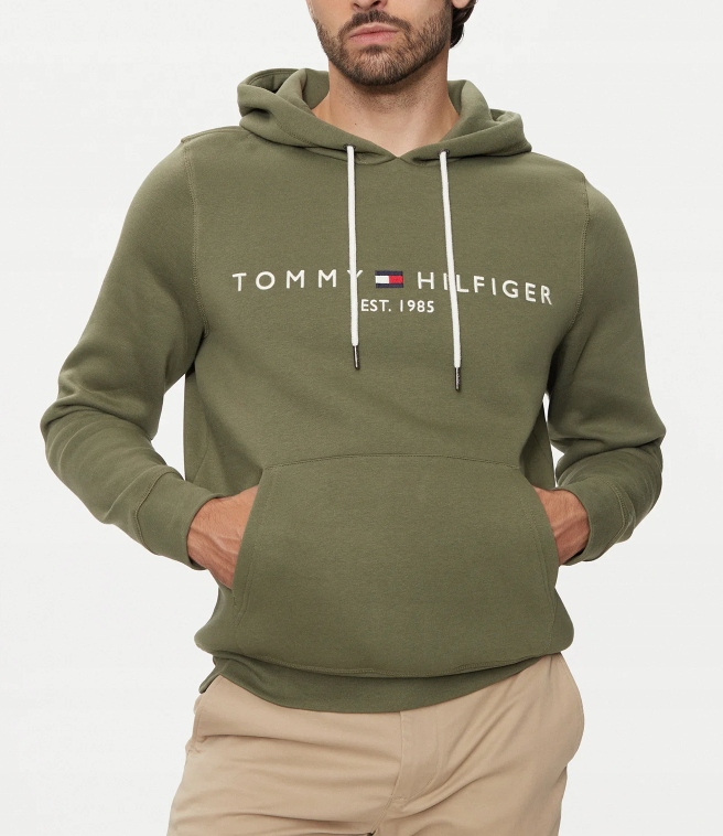 Tommy Hilfiger pánská mikina s kapucí, khaki, M