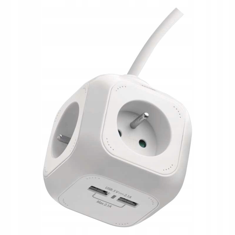 Przedłużacz elektryczny 4 gniazda 2x USB P04119U
