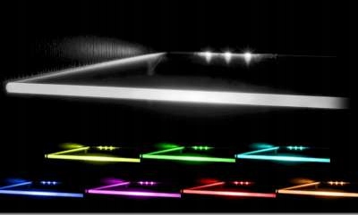 3 KLIPSY PODŚWIETLENIE LED RGB MEBLI PÓŁEK SZYB Marka inna