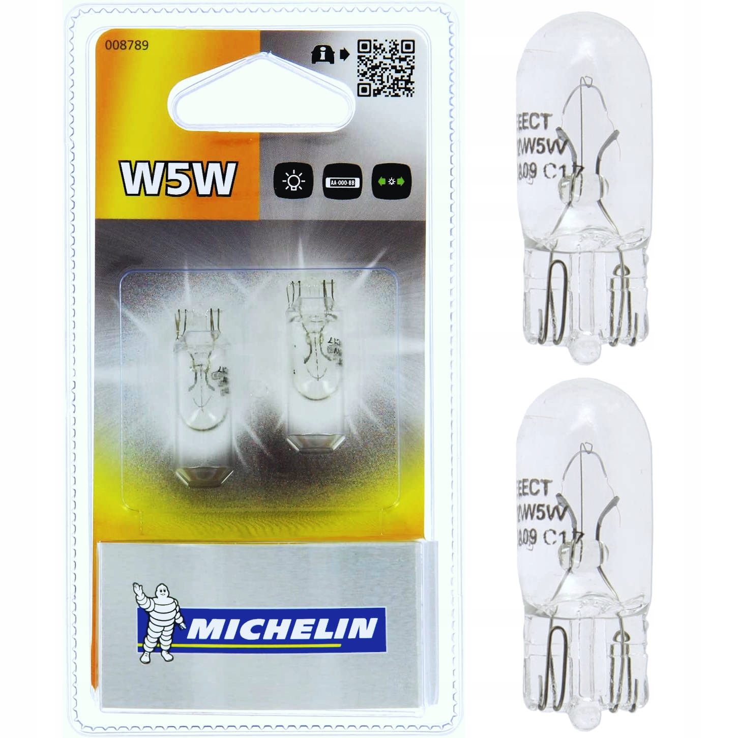 

Michelin Żarówka Postojowa W5W W2,1X9,5D 12V 2 Szt