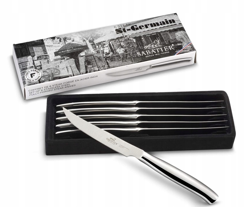 Sada nožov na steaky Sabatier, 6 kusov, 11 cm, nerezová oceľ