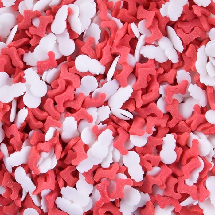 Levně Cukrový posyp Sněhulák a Mikulášova bota 1kg konfety