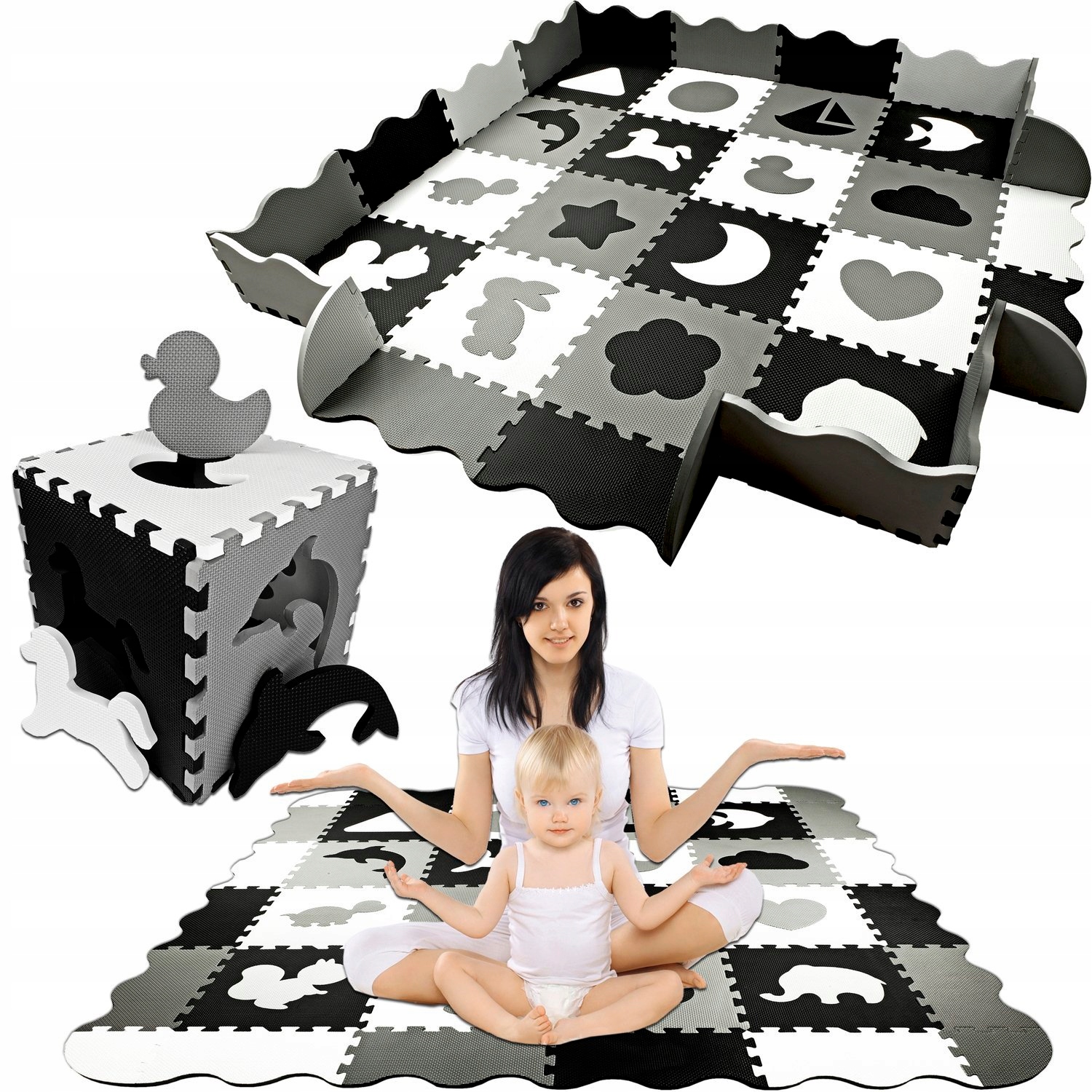 

Puzzle Piankowe Mata Piankowa Edukacyjna 150X150CM