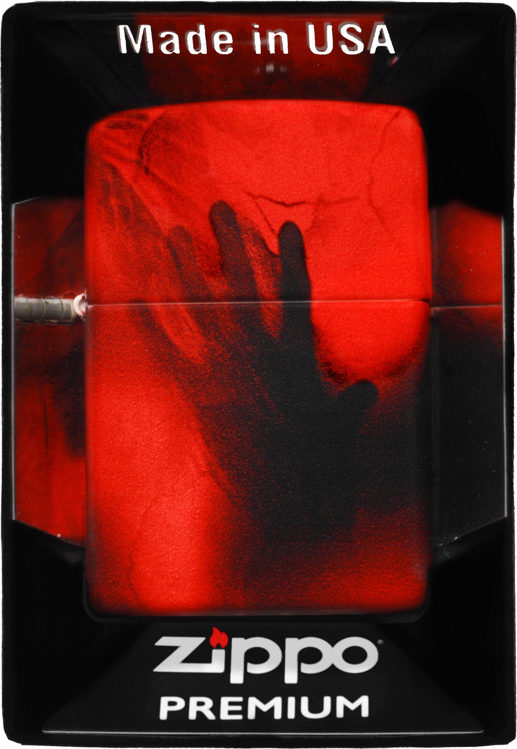 Zapalovač Zippo Creepy Skull And Hand Design 60007278 Větruodolný benzín