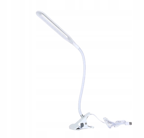 LAMPKA BIURKOWA LED BIUROWA SZKOLNA USB KLIPS Rodzaj gwintu zintegrowane źródło LED