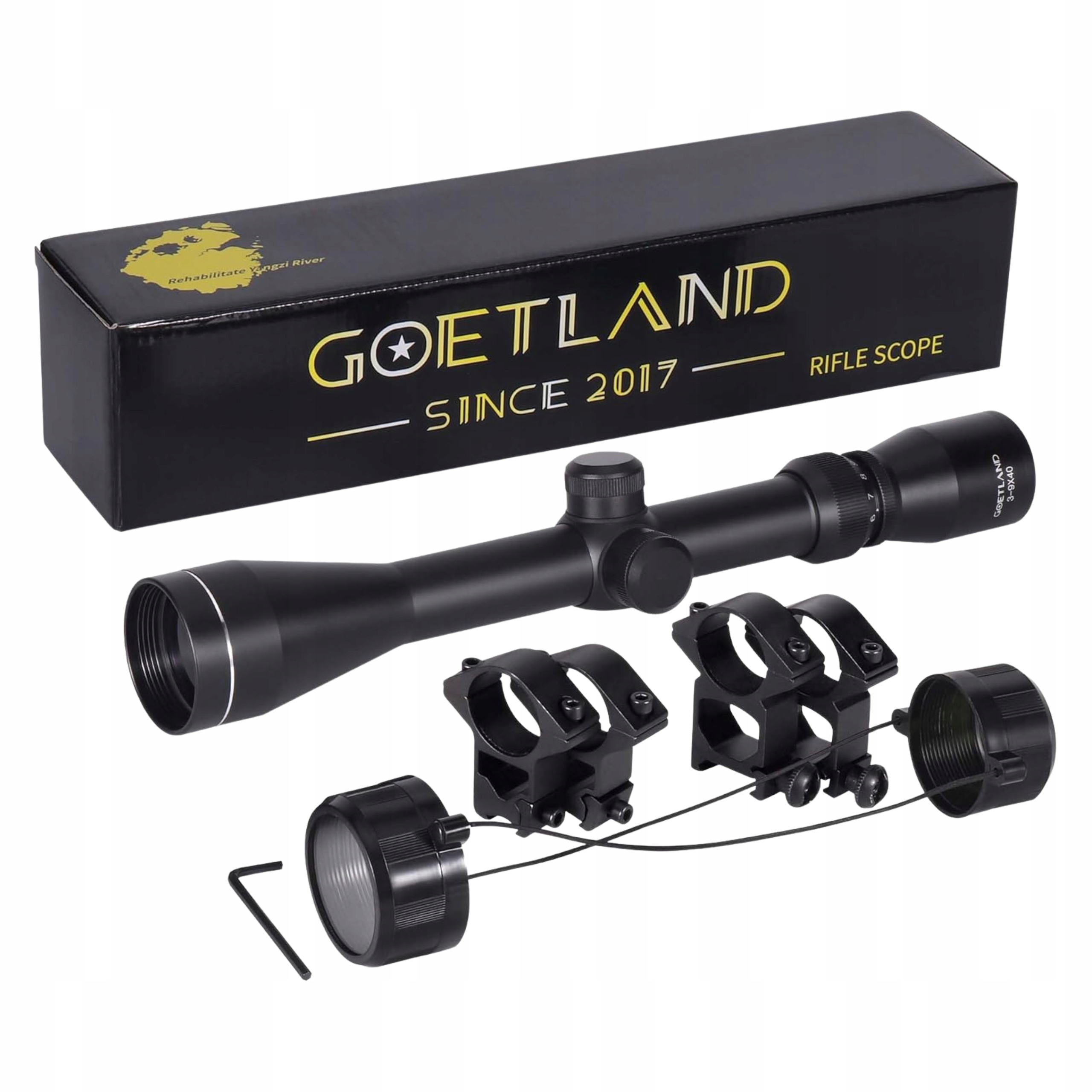Zaměřovací dalekohled 3-9x Zoom Optický montážní set Přesný kříž