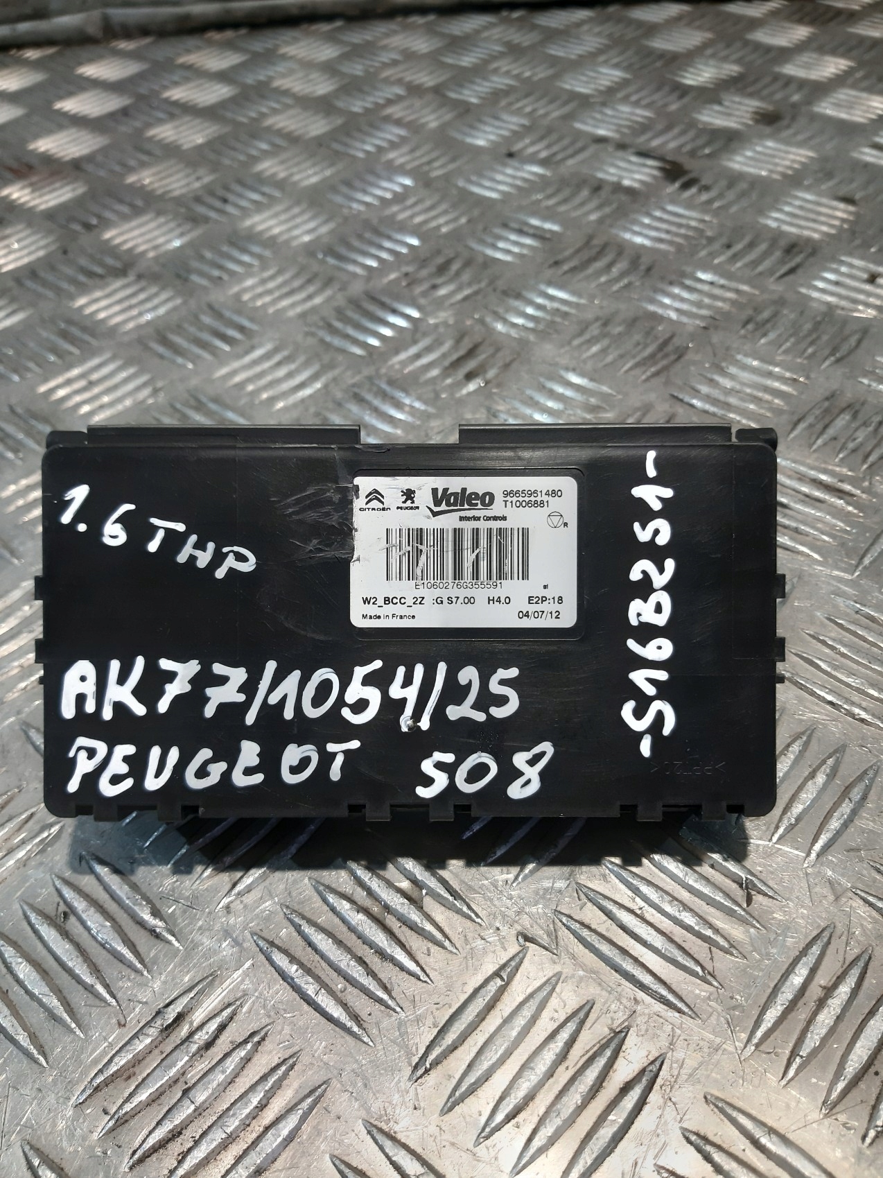 Centralina modulo GRUPPO STUFA RISCALDAMENTO 9665961480 PEUGEOT 508 1 e 1.6 THP