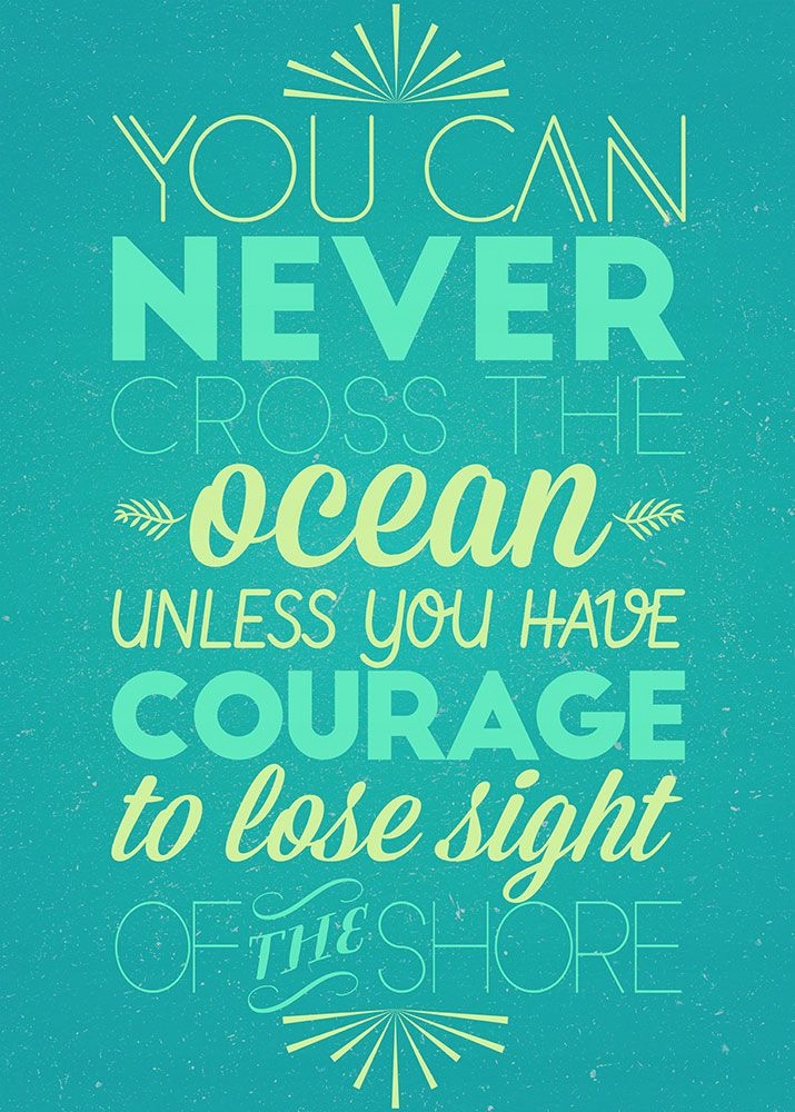 

You can never cross the ocean Duży Plakat 50x70 cm