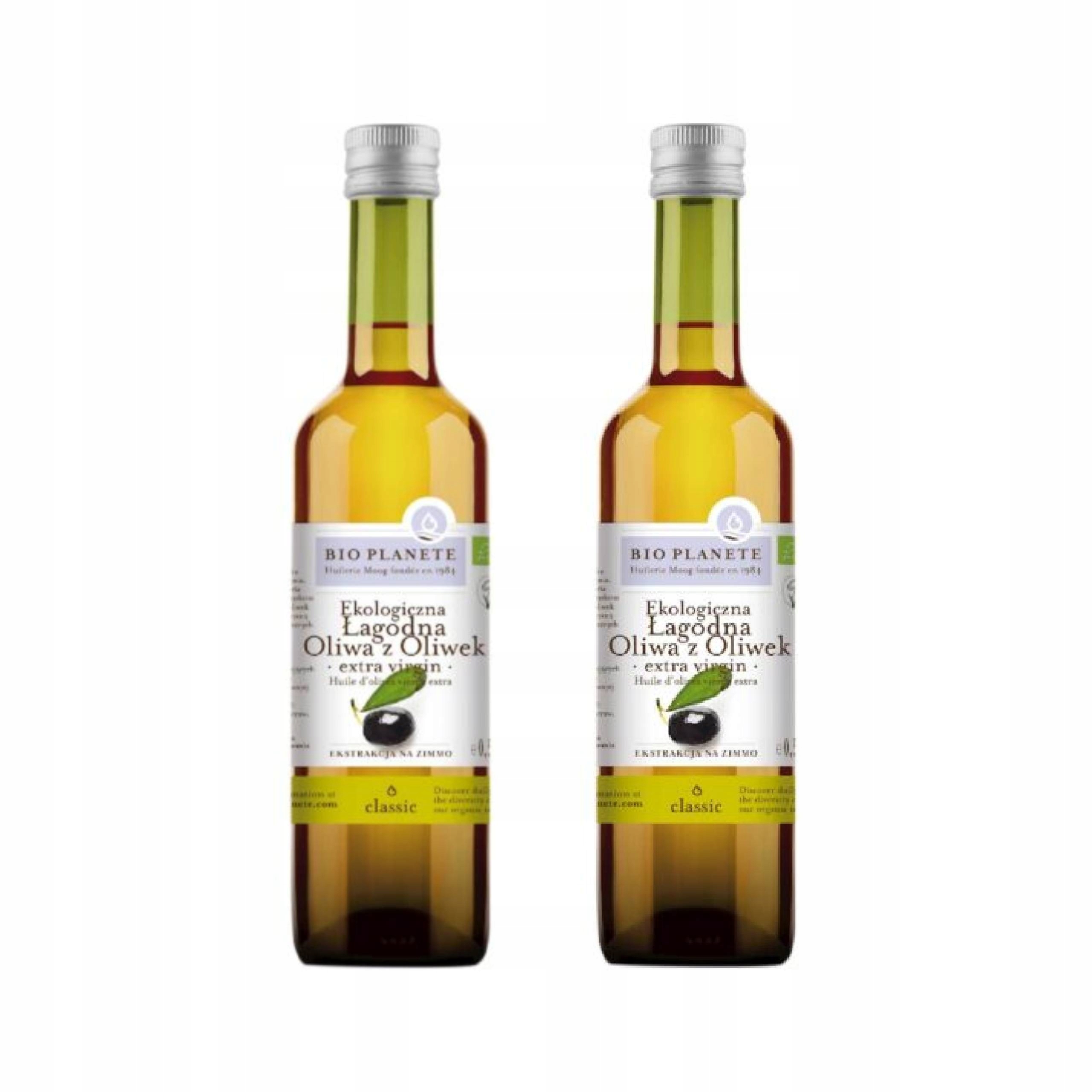 2x Oliwa Z Oliwek Extra Virgin Łagodna Bio 500 ml Bio Planete