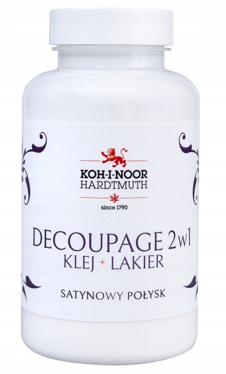 2x Lepidlo lak 2v1 Saténový lesk 200 ml Koh-i-noor