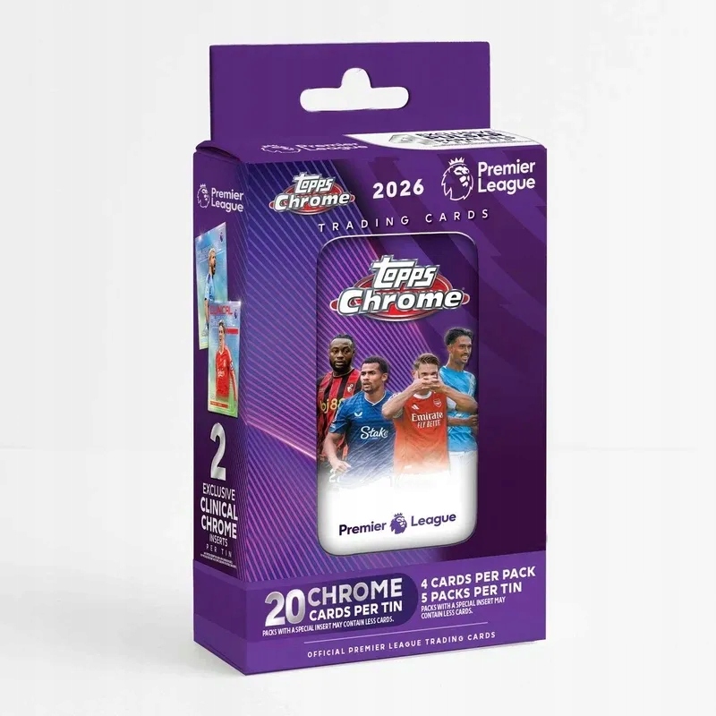 2026 Topps Chrome Premier League - Tin | Szansa na Autograf