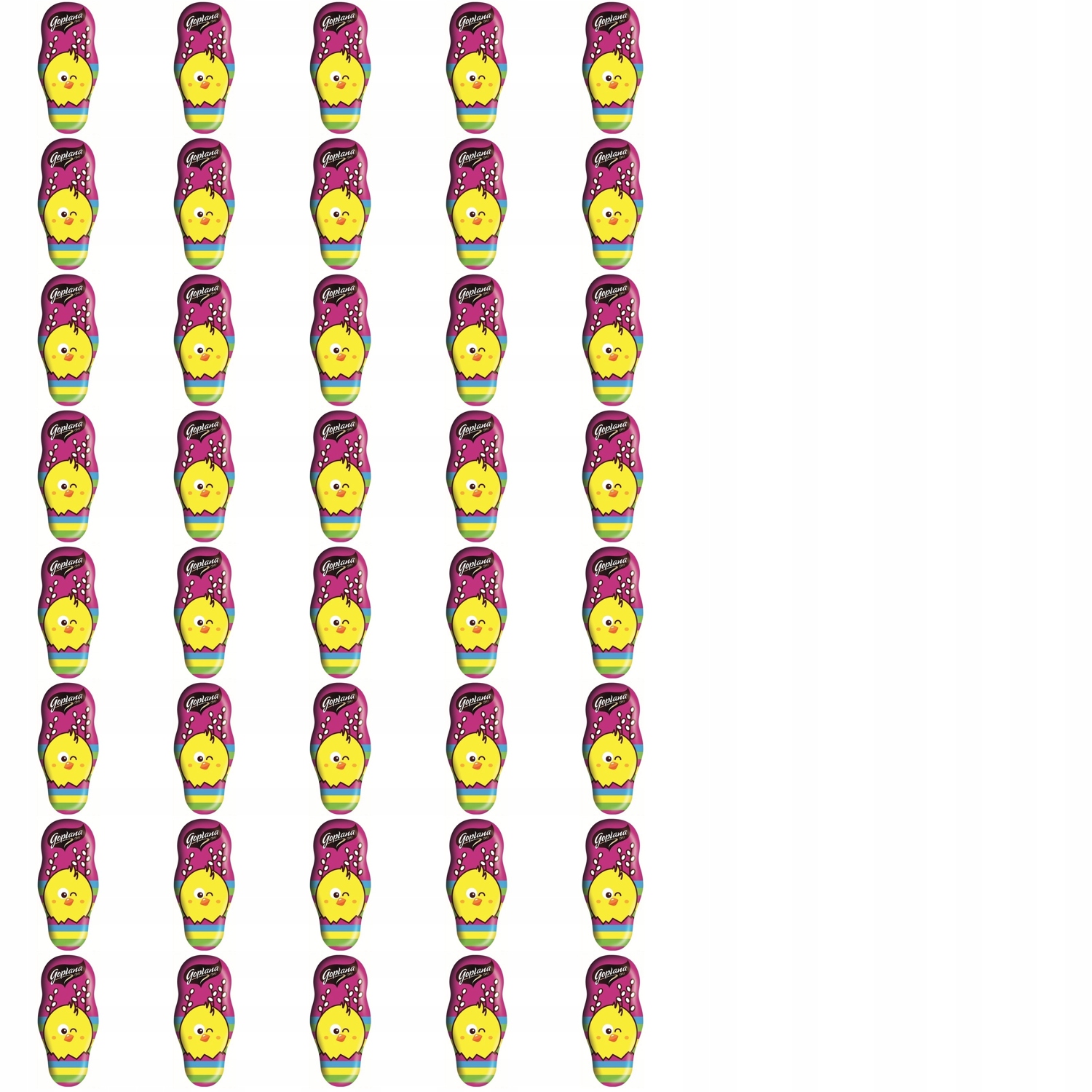 Levně 40 x 30 g Goplana kuřecí figurka s karamelovou příchutí v čokoládě Půl Karton