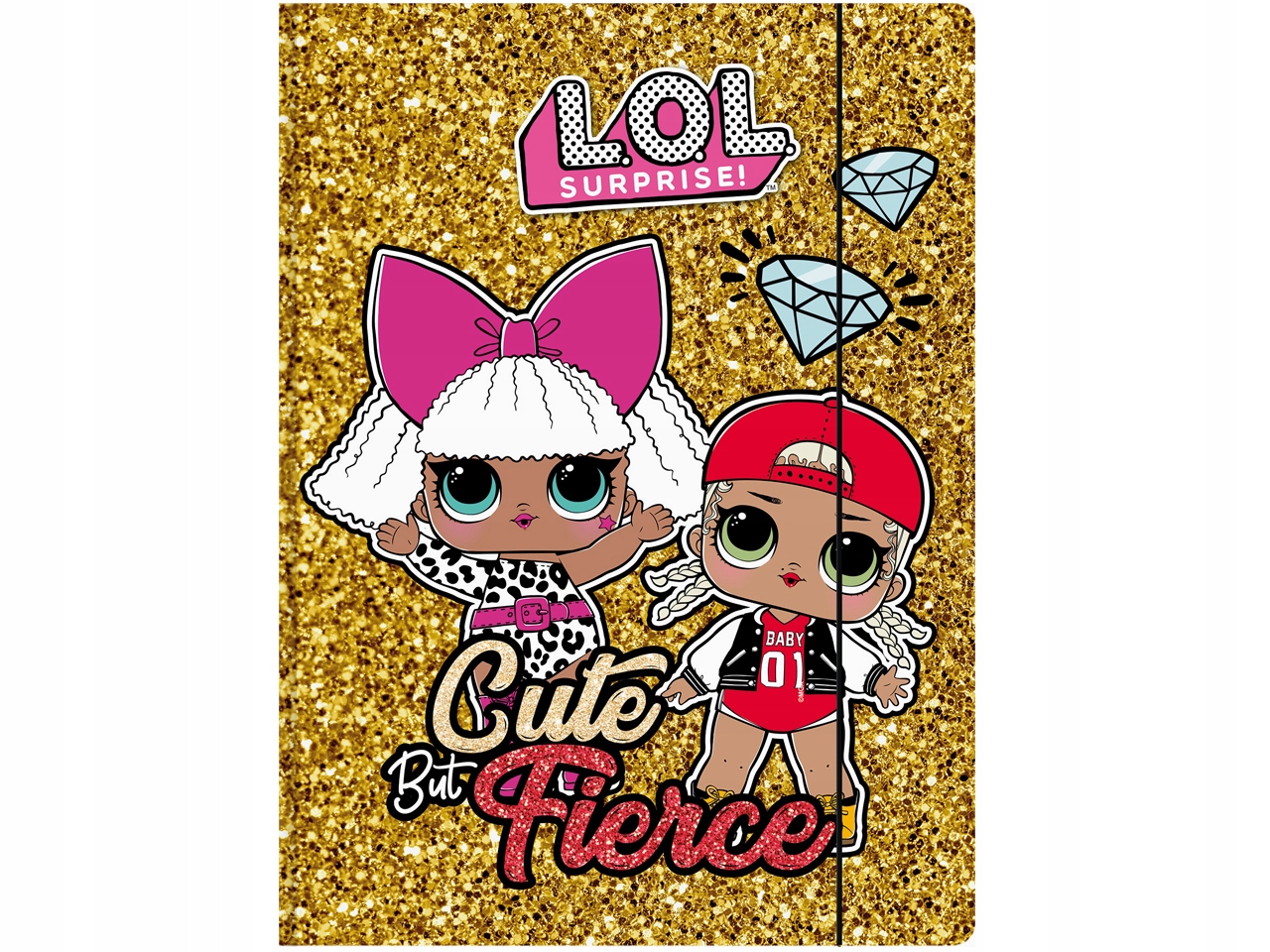 TECZKA Z GUMKĄ A4 LOL SURPRISE ST.MAJEWSKI