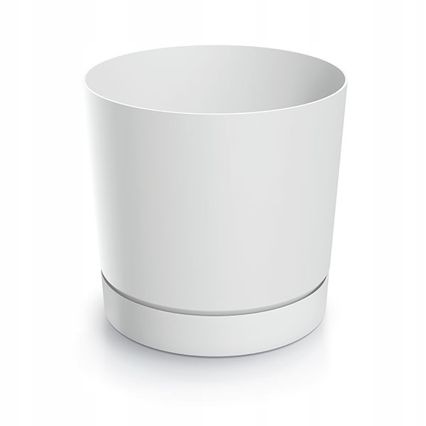 

Doniczka 24cm Osłonka Z Podstawką Tubo Biały