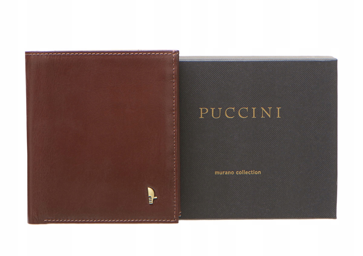Puccini MU1698/2 pánská kožená peněženka hnědá Rfid