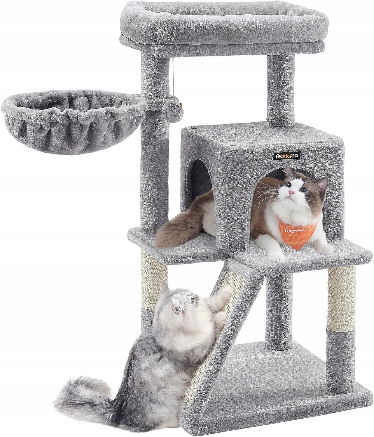 Drapak dla kota Feandrea 3 poziomy szary 96 cm