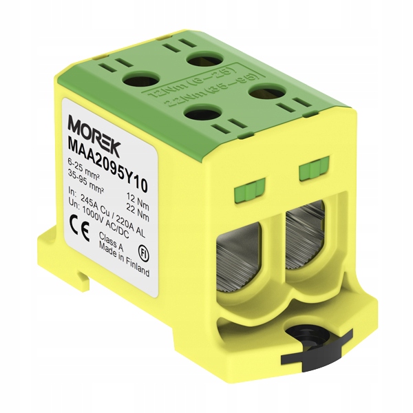 Złączka OTL95-2 kolor żółto-zielony 2x Al/Cu