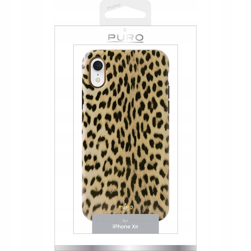 

Puro Glam Leopard Cover Etui case tył do iPhone Xr