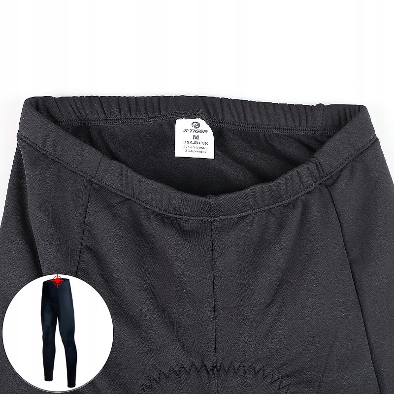 Getry Rowerowe Męskie Długie Z Wkładką Żelową Termo Dopasowane Wiosenne 4XL Rozmiar 4XL