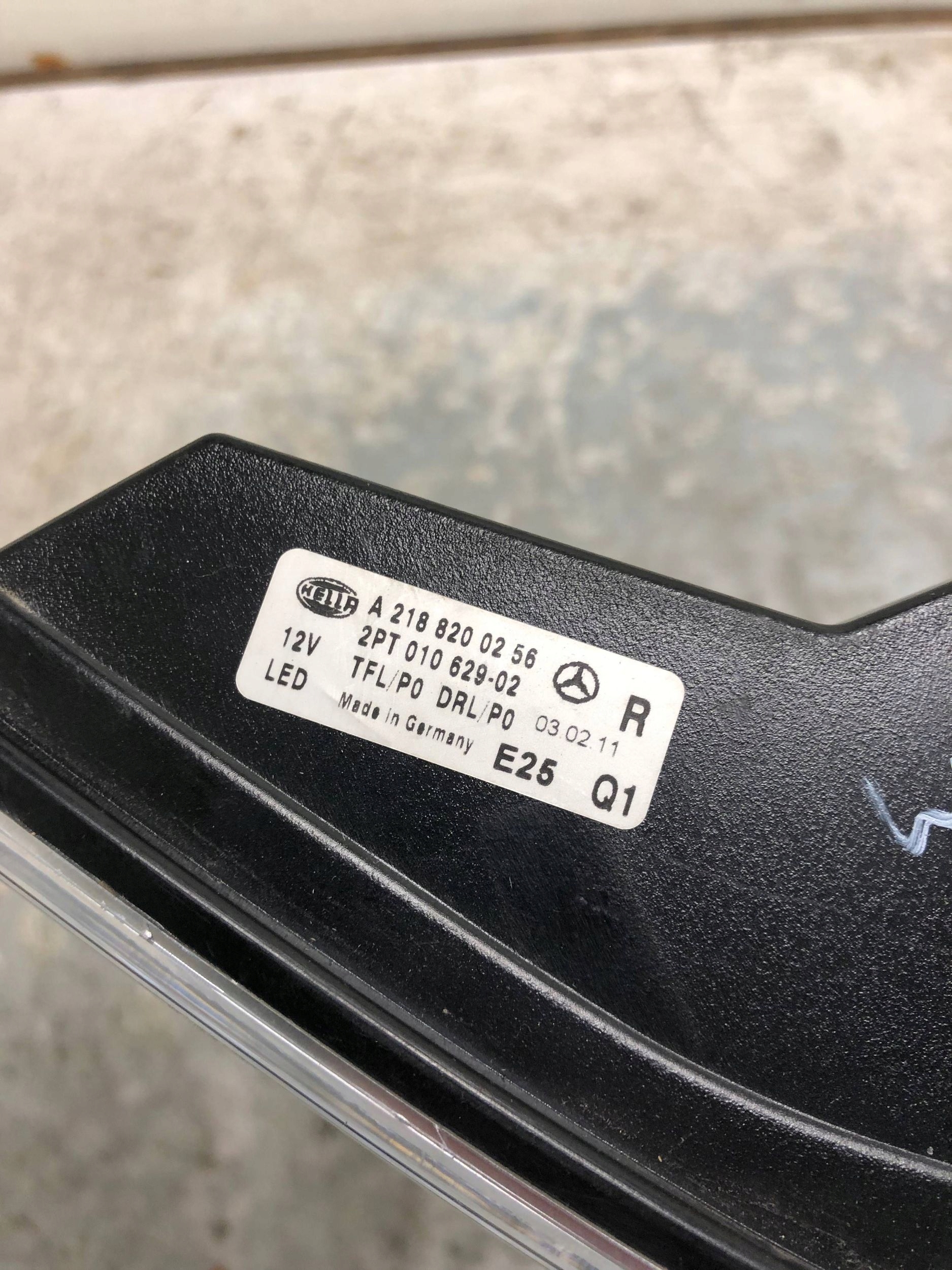 light DRL right front MERCEDES W218 C218 AMG A2188200256