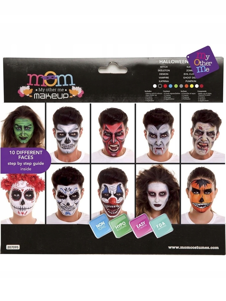 

Zestaw do Makijażu Halloween Farbki MakeUp