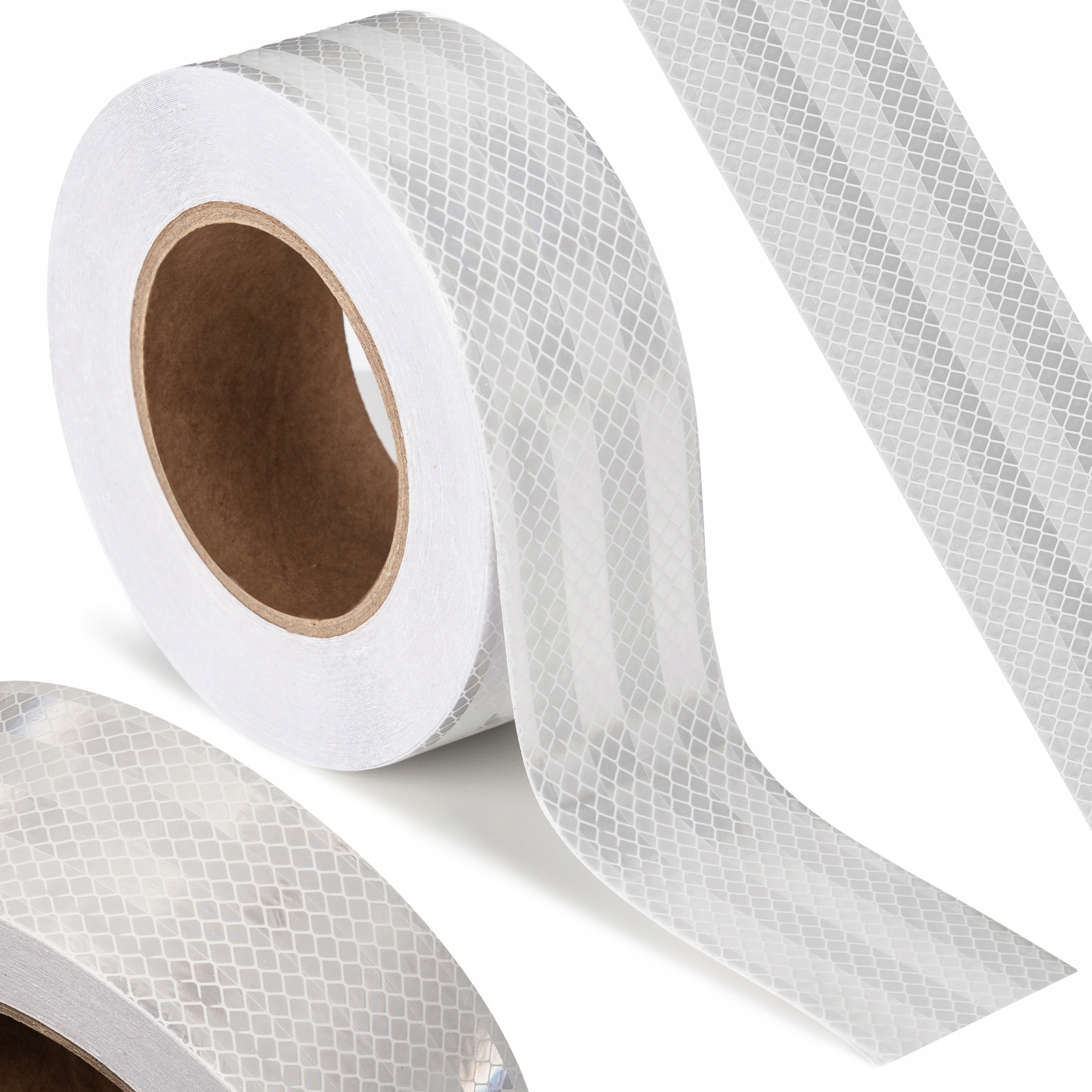 10 M TAŚMA ODBLASKOWA SAMOPRZYLEPNA KONTUROWA BIAŁA