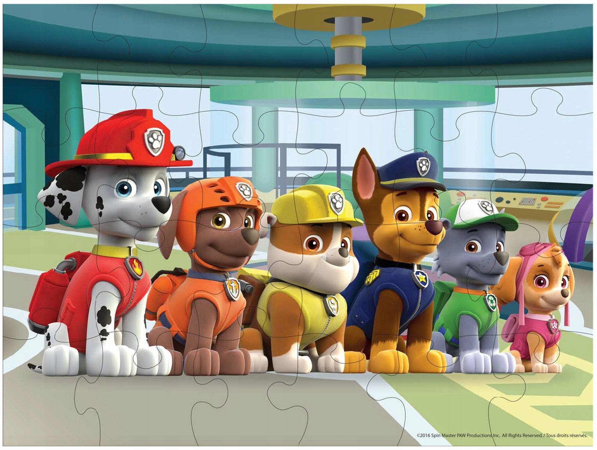 Spin Master 6041049 Psi Patrol Puzzle 12w1 560 ele Materiał karton papier