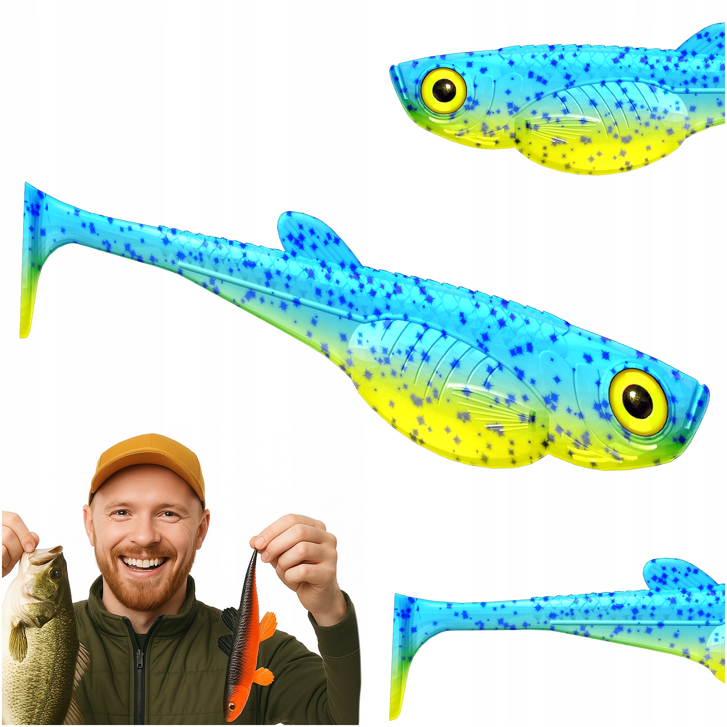 Guma Przynęta Embrion Shad 8 No Scent 127 Lime 20 Centymetrów 1 Sztuka