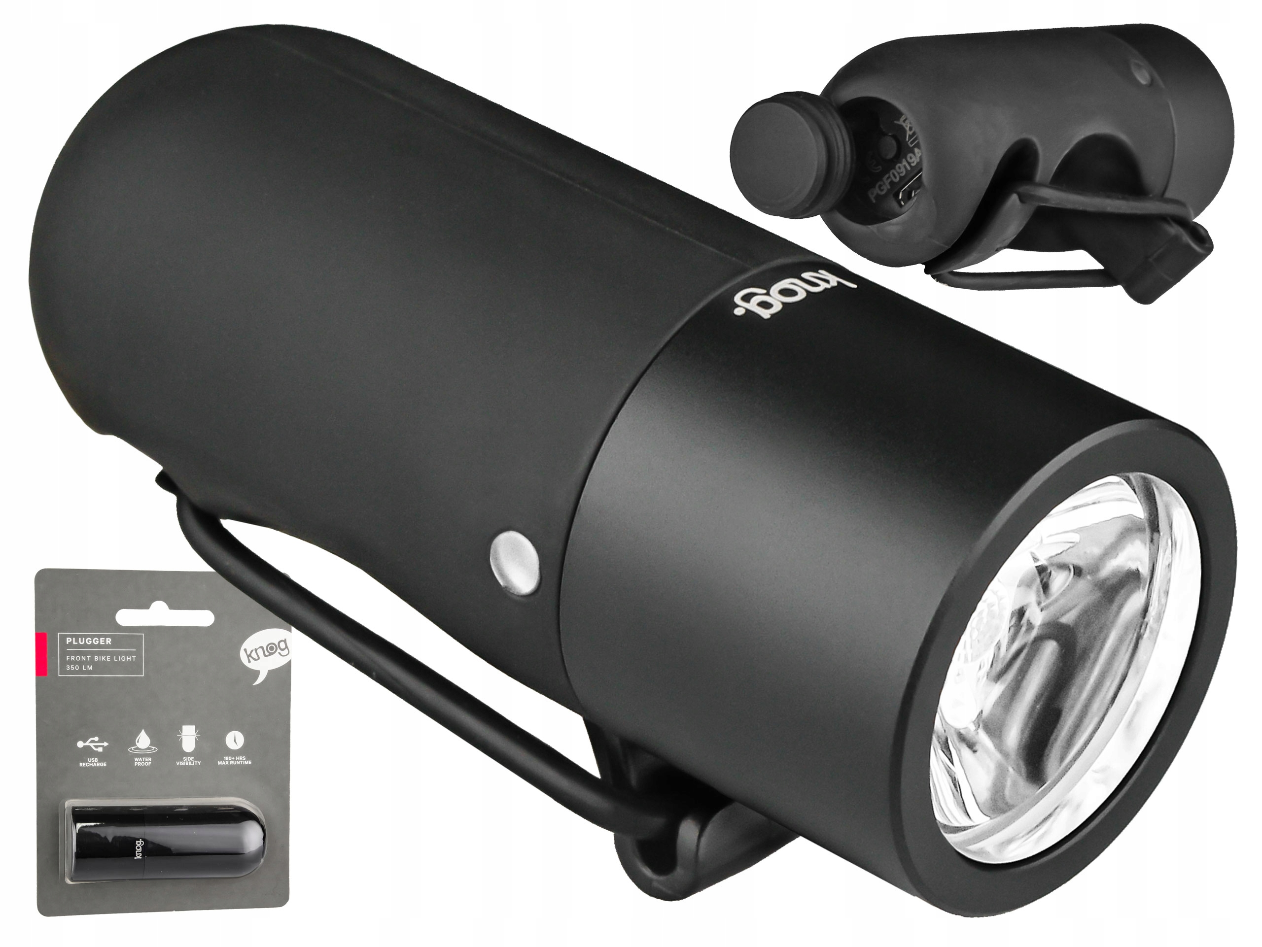 

Lampka Przednia Knog Plugger 5 Trybów 350 LM Usb