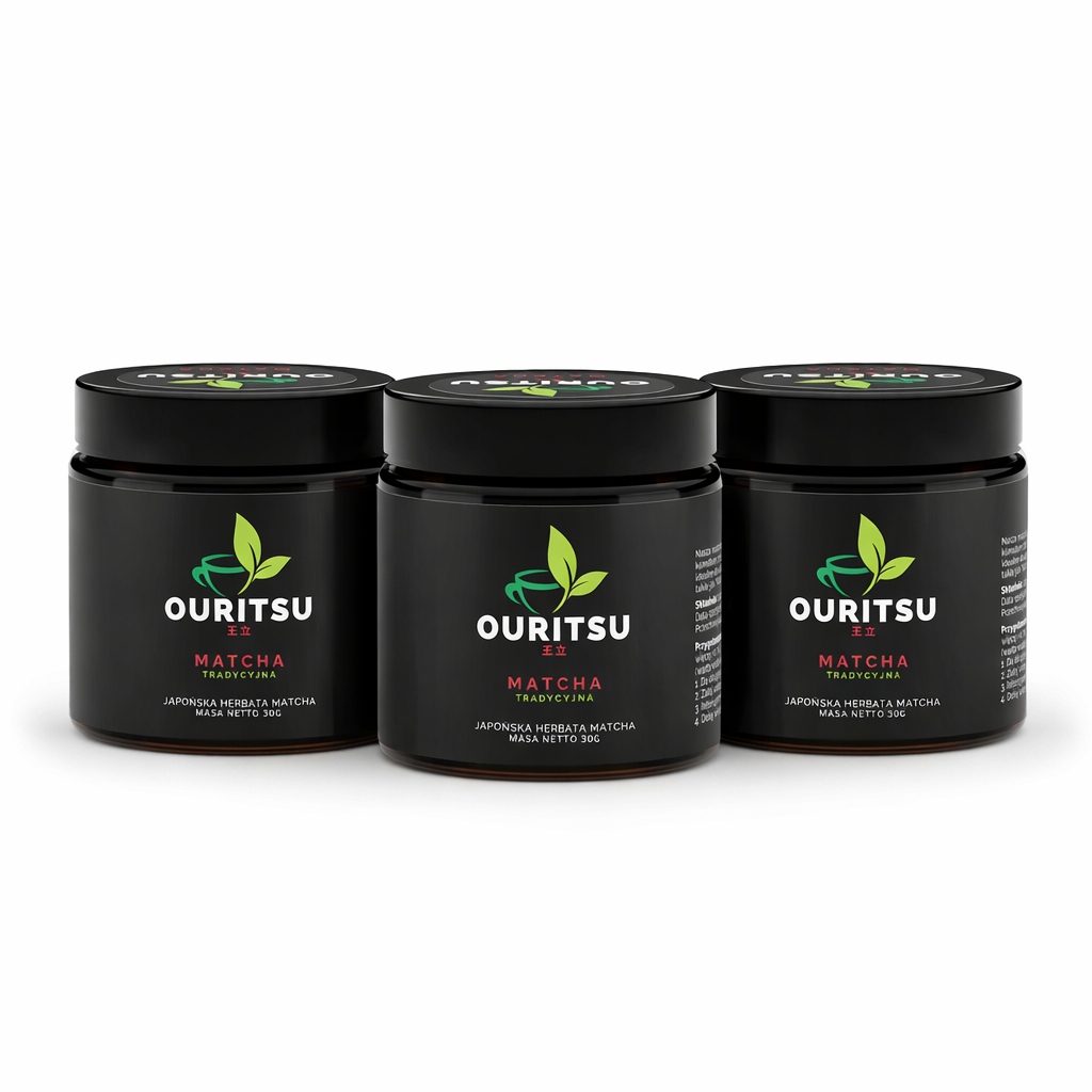 Matcha japońska zielona herbata proszek do latte Tradycyjna 90g (3x30g)
