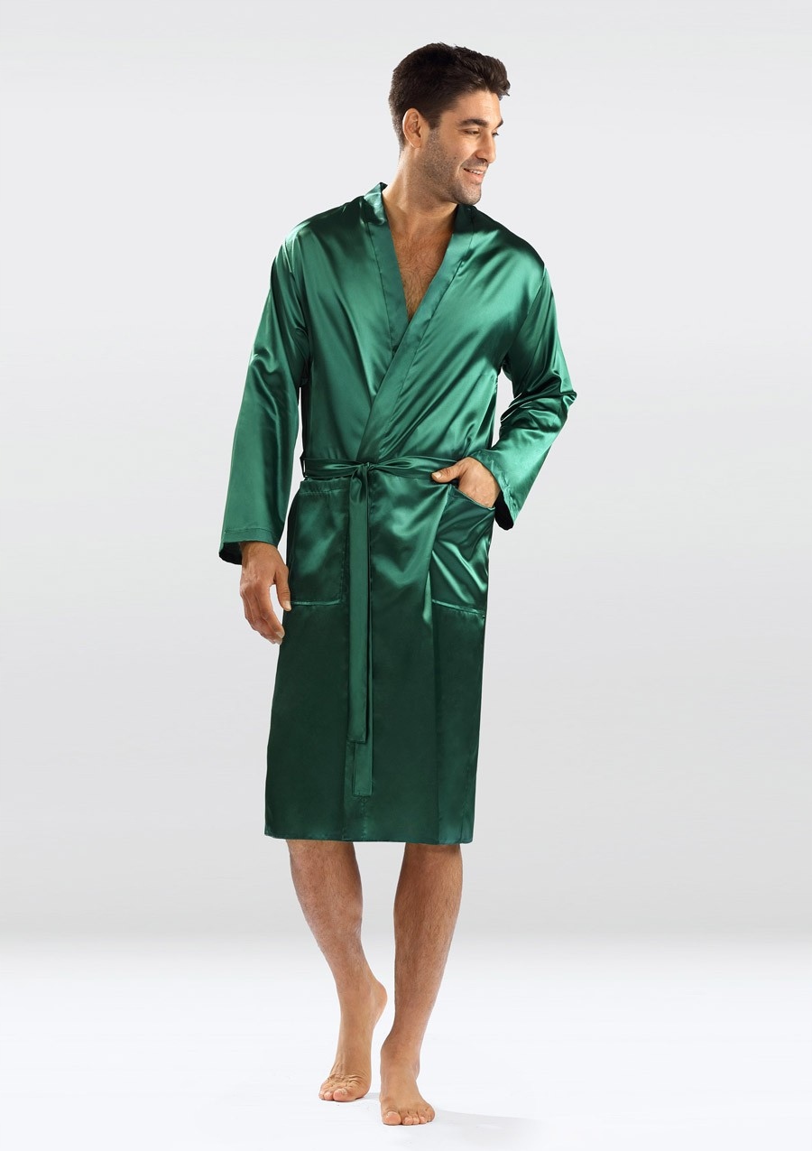 Podomka Męska Christian 2XL, SATYNA ZIELONY