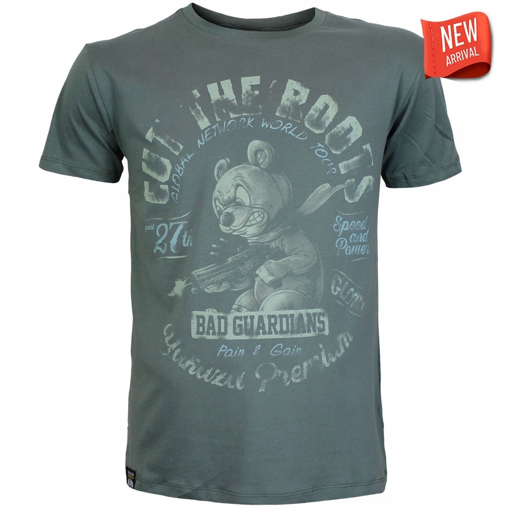 Tričko Yakuza Premium 3914 šedé- Cut the Roots, Bad Guardians