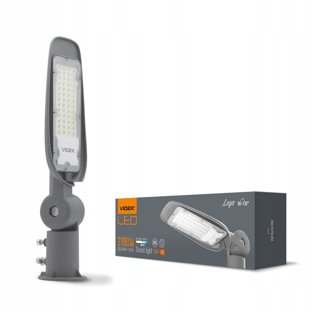 Led pouliční lampa Videx 30 W 2700 lm napájení ze sítě IK07 IP65 odolná