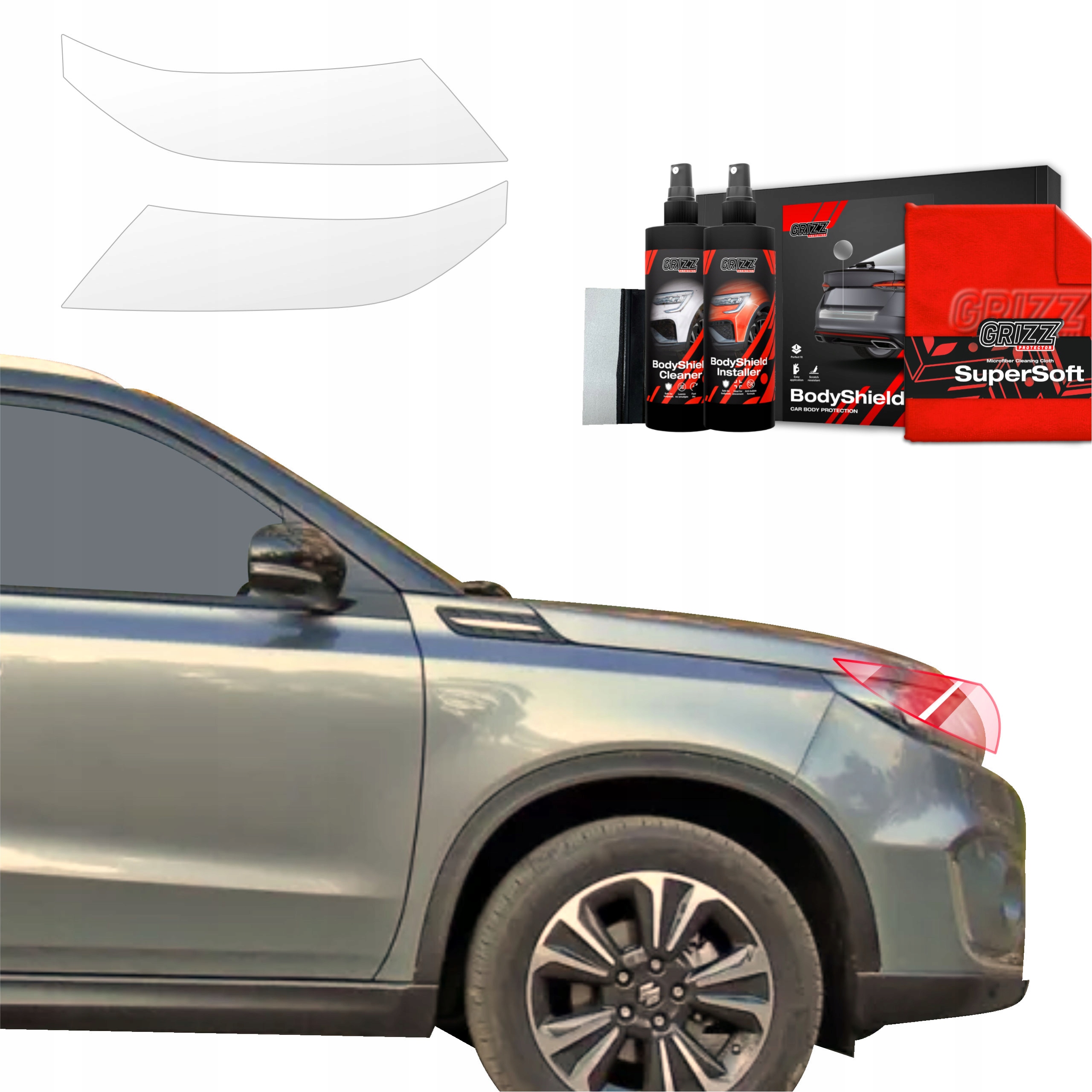 2v1 Fólie Ppf dýha na lampy pro Suzuki Vitara Facelift (2024-2025) Grizz