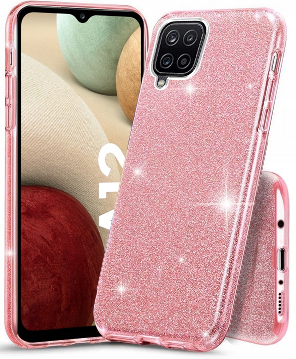 

Etui Do Samsung Galaxy A12 M12 Brokat Case Szkło